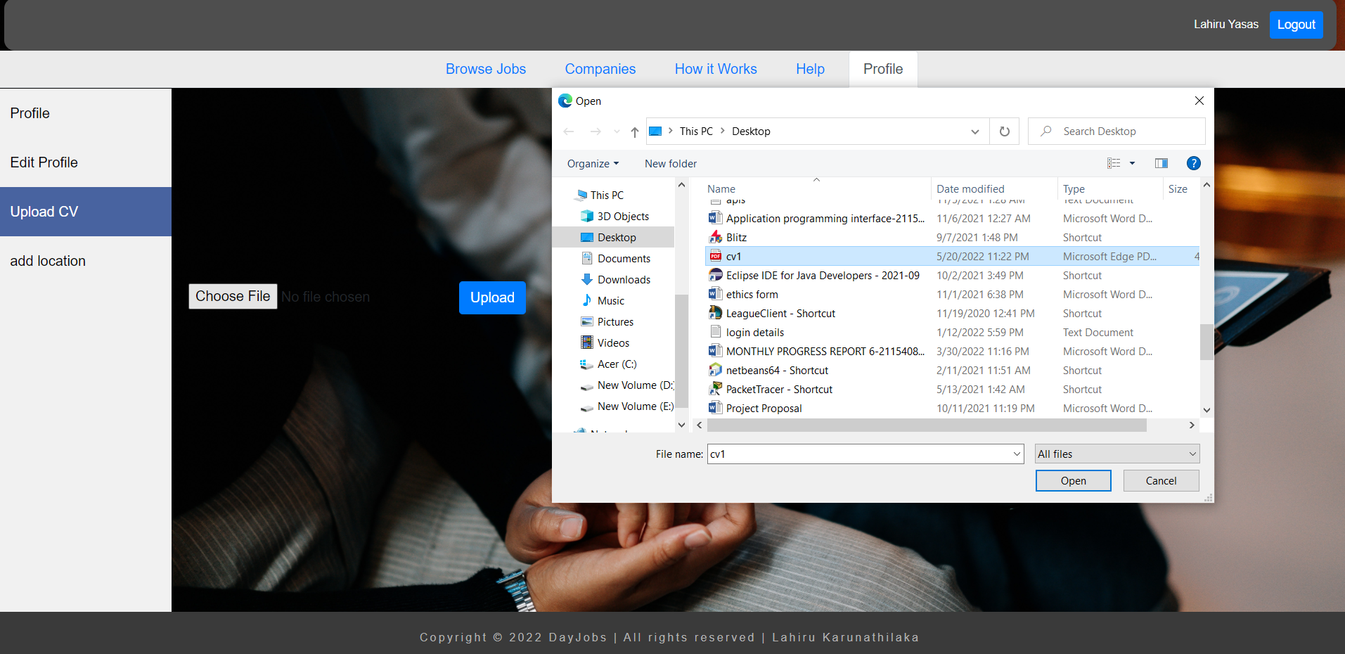 Online Part time job portal 