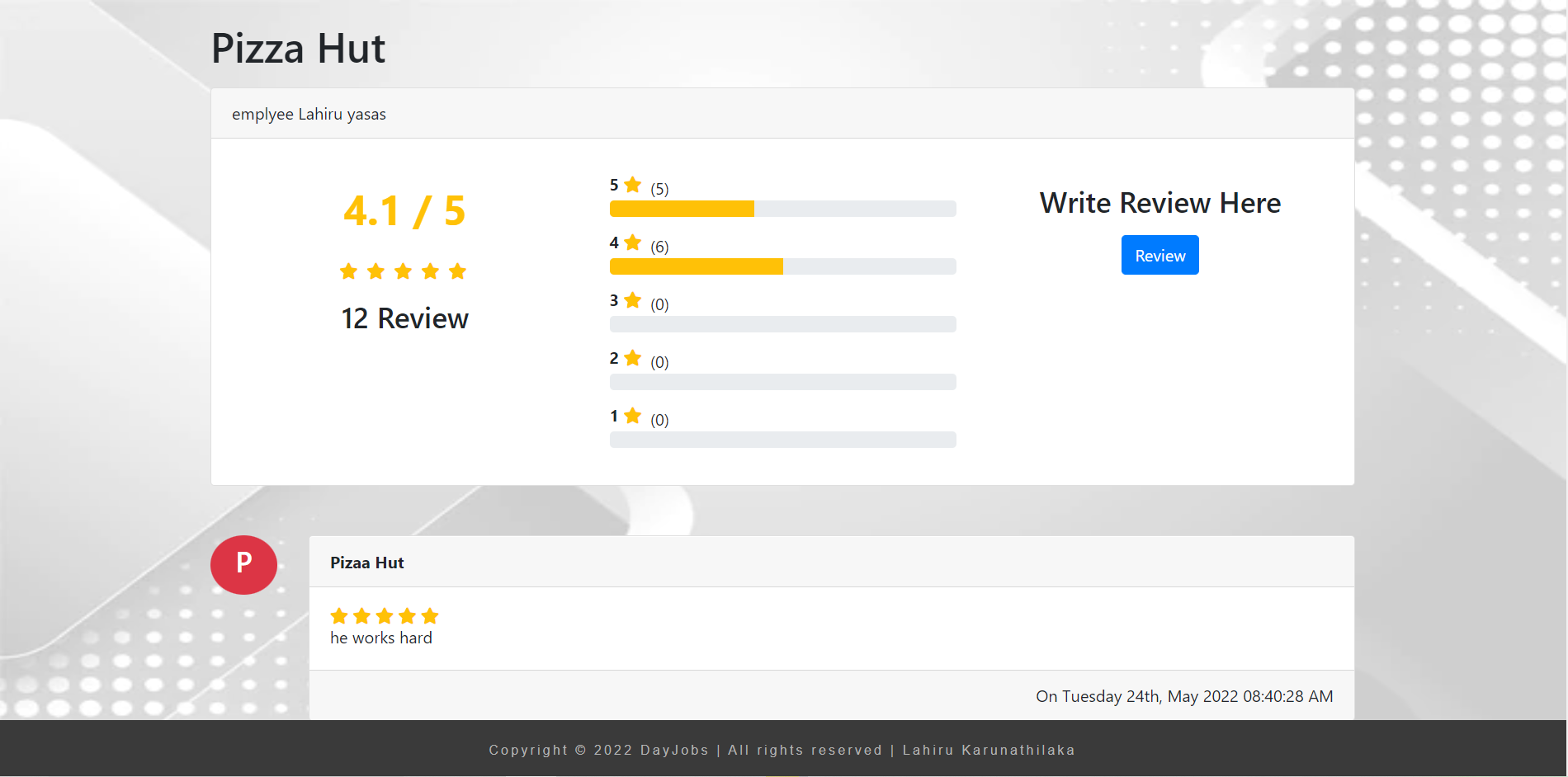 Online Part time job portal 
