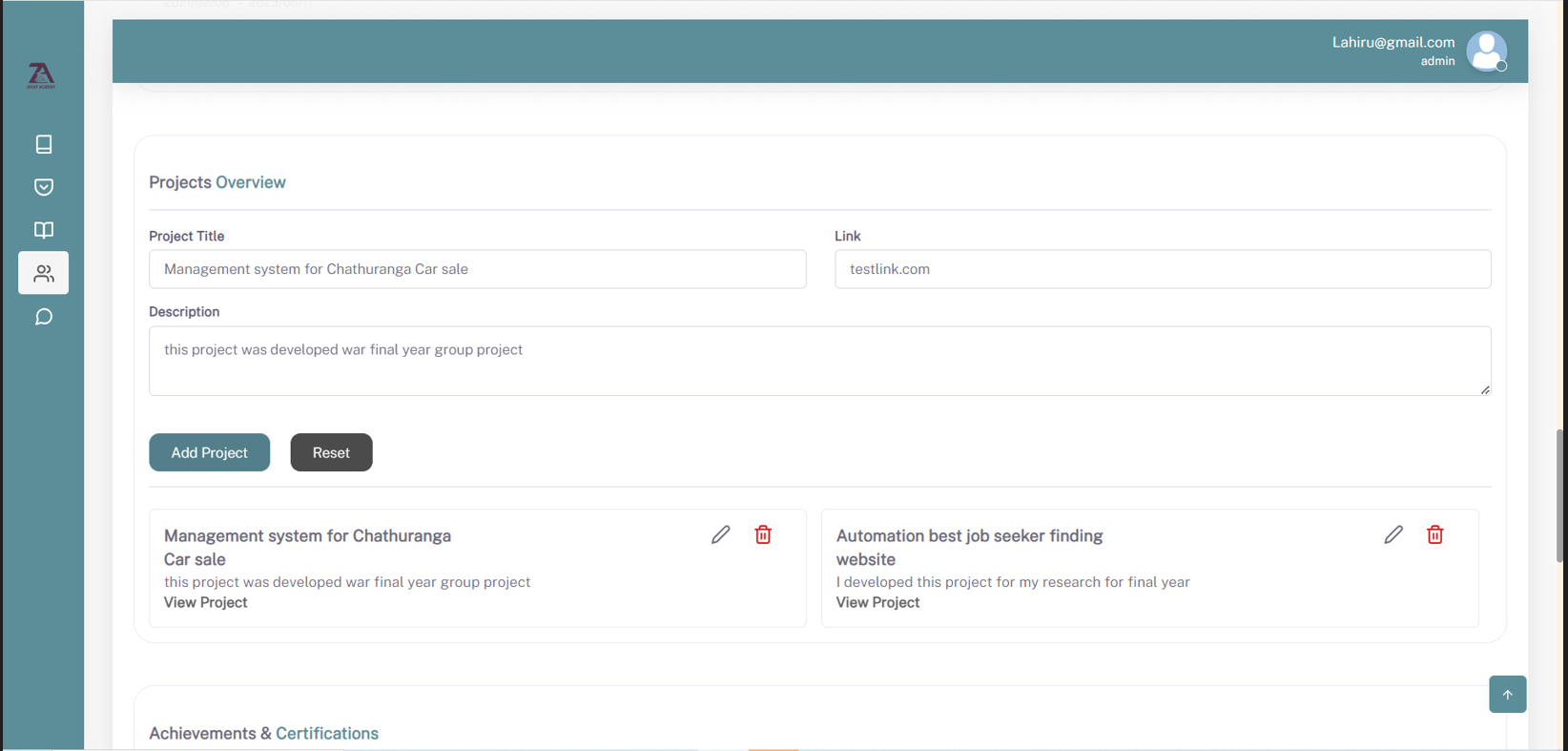 Learning Material System