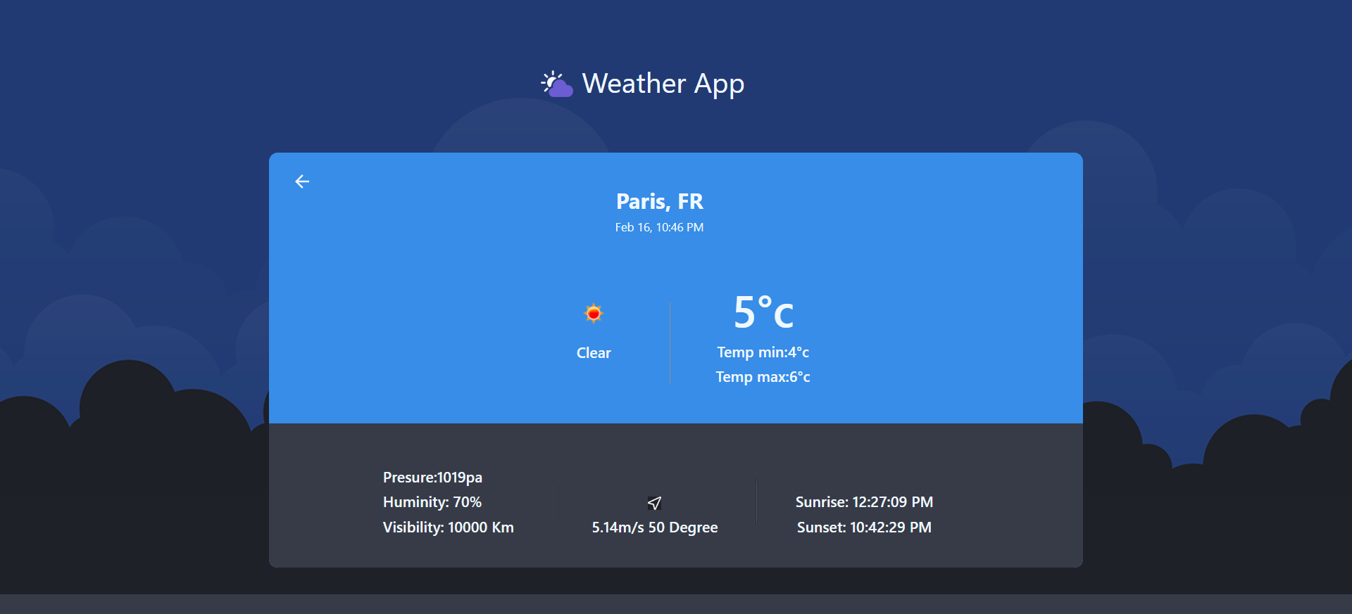 Weather App 